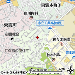 広島県広島市南区西本浦町3-11周辺の地図