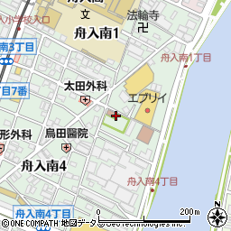 舟入東公園トイレ周辺の地図
