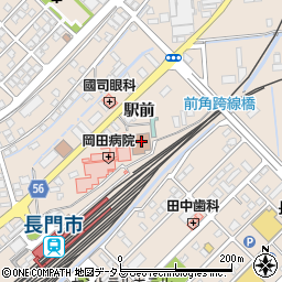 岡田病院周辺の地図