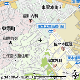 広島県広島市南区西本浦町3-12周辺の地図