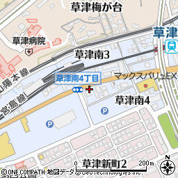 ミント薬局　草津店周辺の地図