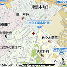広島県広島市南区西本浦町3-18周辺の地図