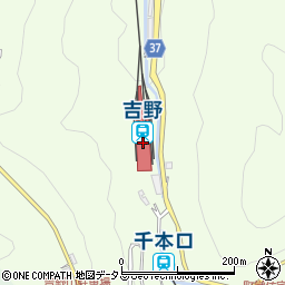奈良県吉野郡吉野町周辺の地図