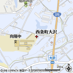 広島県東広島市西条町大沢55周辺の地図