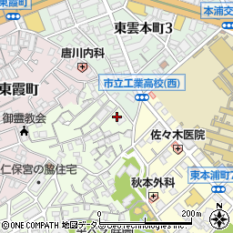 広島県広島市南区西本浦町3-14周辺の地図