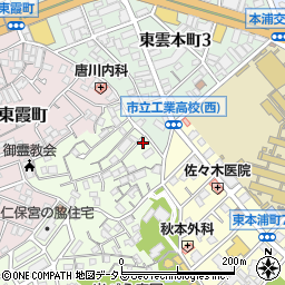 広島県広島市南区西本浦町3-15周辺の地図