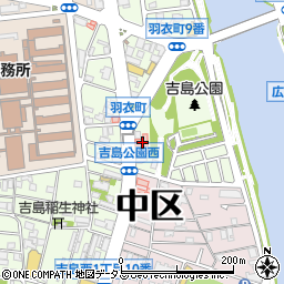 広島県広島市中区羽衣町16-43周辺の地図
