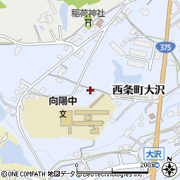 広島県東広島市西条町大沢727周辺の地図