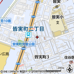 広島皆実町郵便局 ＡＴＭ周辺の地図