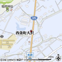 広島県東広島市西条町大沢735周辺の地図