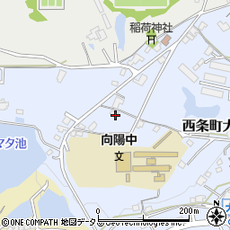 広島県東広島市西条町大沢1195周辺の地図