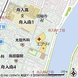 広島銀行ダイキ舟入南店 ＡＴＭ周辺の地図