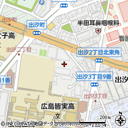 テレビ新広島　催し物問合せ周辺の地図