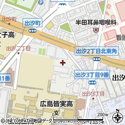 テレビ新広島　催し物問合せ周辺の地図