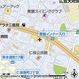 広島トヨタ　広島東店周辺の地図