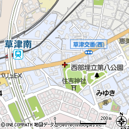 焼肉 一期一会 草津本店周辺の地図