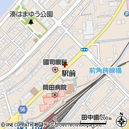 山口県長門市東深川駅前周辺の地図