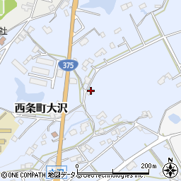 広島県東広島市西条町大沢764周辺の地図