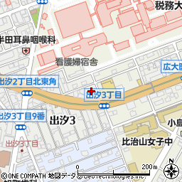 セブンイレブン広島出汐４丁目店周辺の地図