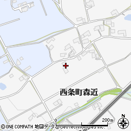 広島県東広島市西条町森近360周辺の地図