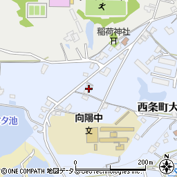 広島県東広島市西条町大沢1210周辺の地図