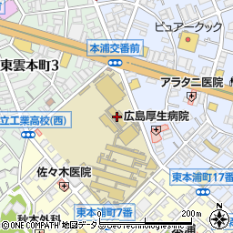 広島市立広島工業高等学校周辺の地図