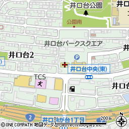井口台パークタウンセンター周辺の地図