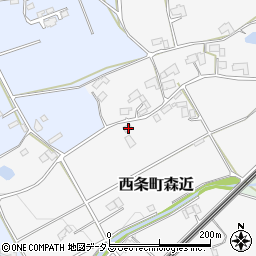 広島県東広島市西条町森近362周辺の地図