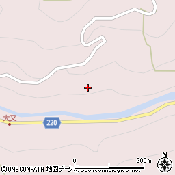 奈良県吉野郡東吉野村大又周辺の地図
