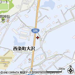 広島県東広島市西条町大沢74周辺の地図