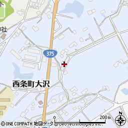 広島県東広島市西条町大沢757周辺の地図