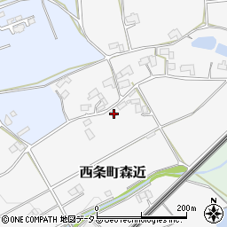 広島県東広島市西条町森近355周辺の地図