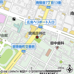 黄魂彦神社周辺の地図