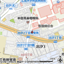 リパーク広島出汐４丁目駐車場周辺の地図