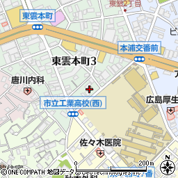 東雲本町３会館周辺の地図