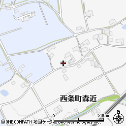 広島県東広島市西条町森近284周辺の地図