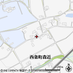 広島県東広島市西条町森近285周辺の地図