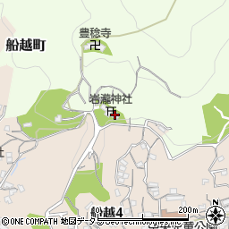 岩瀧神社周辺の地図