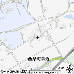 広島県東広島市西条町森近352周辺の地図