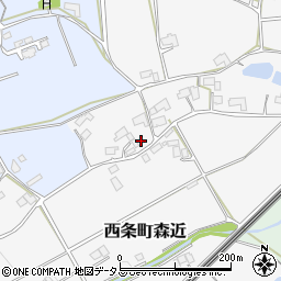広島県東広島市西条町森近287周辺の地図