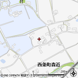 広島県東広島市西条町森近269周辺の地図