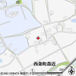 広島県東広島市西条町森近267周辺の地図