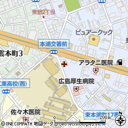 ココス東雲店周辺の地図