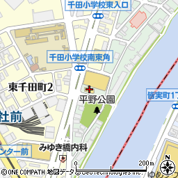ポプラ広島平野町店周辺の地図