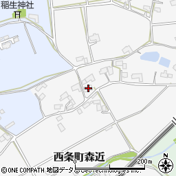 広島県東広島市西条町森近288周辺の地図