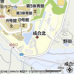 大阪府泉南郡熊取町成合北周辺の地図