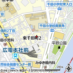 私鉄中国地方労働組合広島電鉄支部周辺の地図