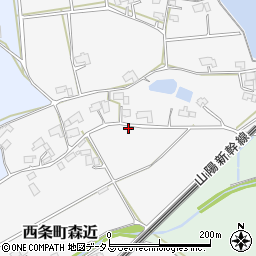 広島県東広島市西条町森近342周辺の地図