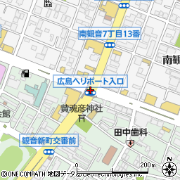 広島西飛行場入口周辺の地図