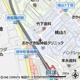 ウォンツ薬局メディカルモール向洋駅北店周辺の地図